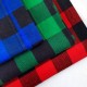 red/green/blue black check flannel fabric double side brushed 100% cotton Flannel men shirt fabric