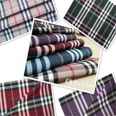 Inventory Wholesale Classical 100% Cotton Yarn Dyed Plaid Single Sided Brushed 40s Fabric Stocklot